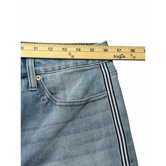 Talbots Modern Ankle Jean Side Stripe Women’s 10 Blue Stretch Denim Pants - Picture 5 of 8